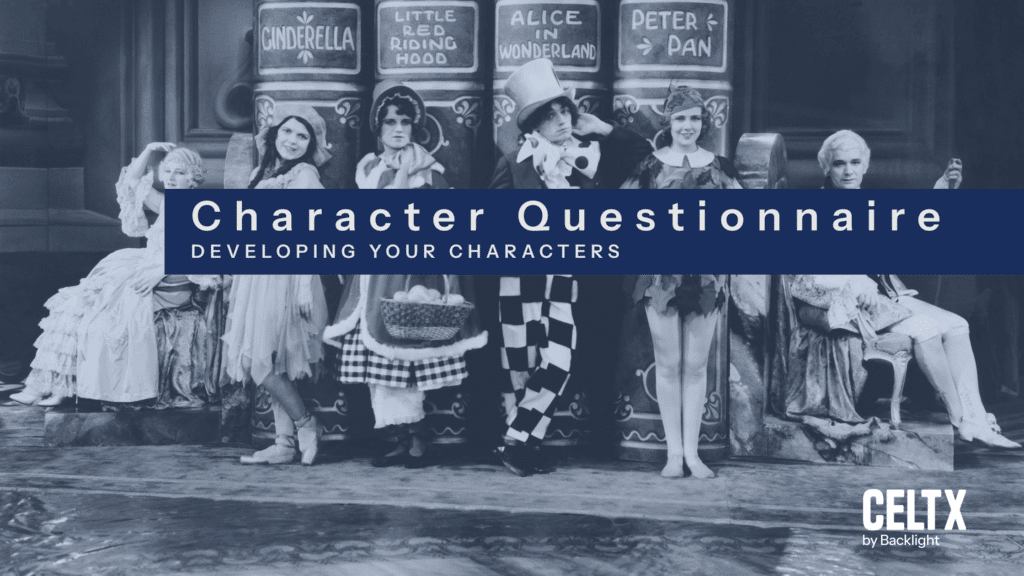 character questionnaire: developing your characters