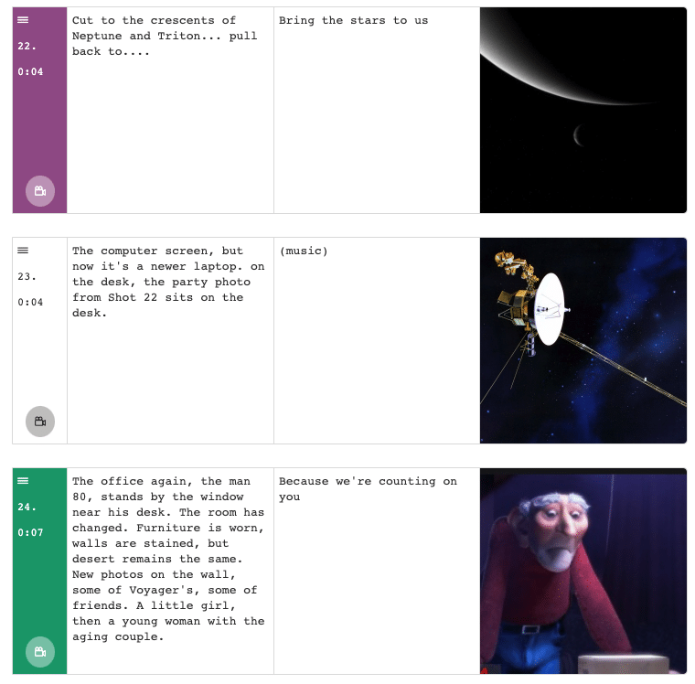 Voyager Multi-Column AV Script.
