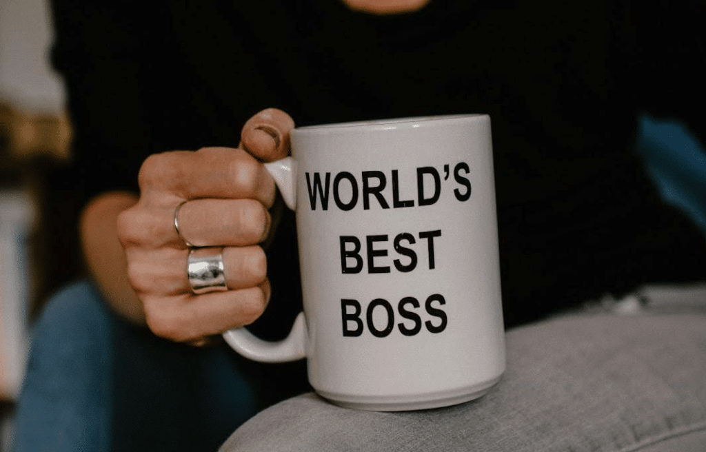 "world's best boss" mug