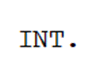 INT in a script