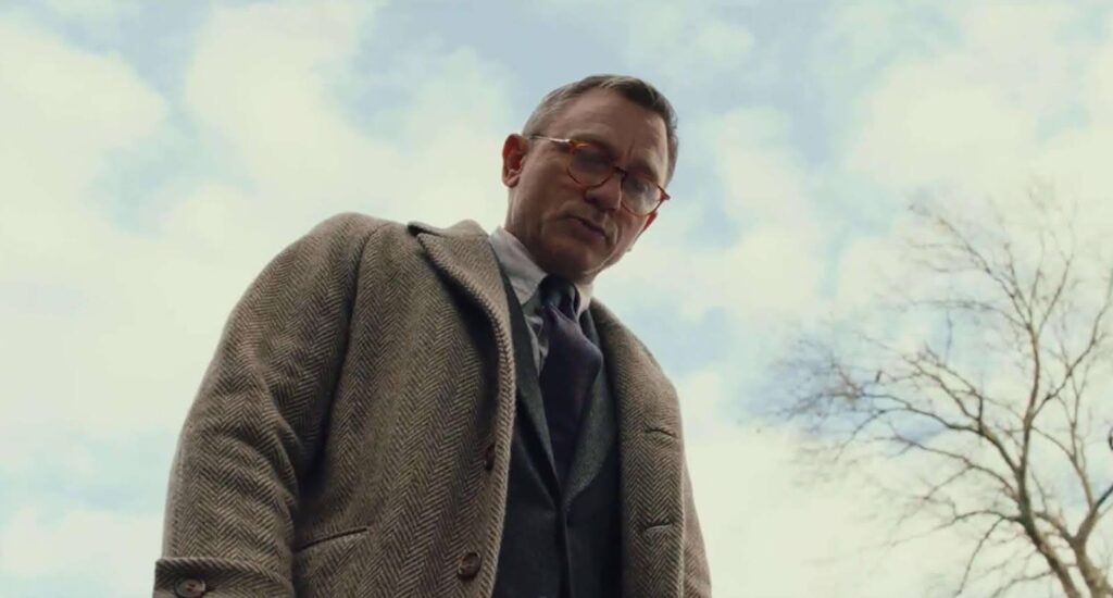 An example of a low medium shot from the film Knives Out