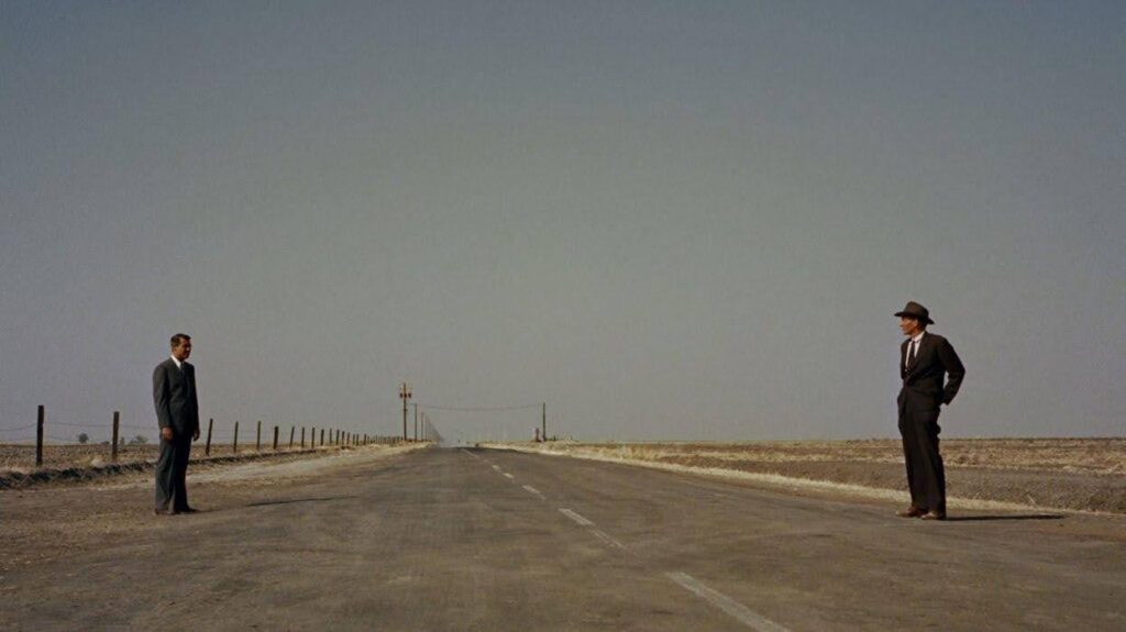 What is a medium wide shot? This is an example of a wide shot from the film North by Northwest.