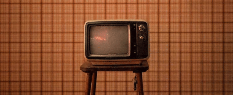 an old analog tv set