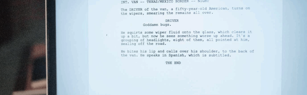 A screenplay excerpt