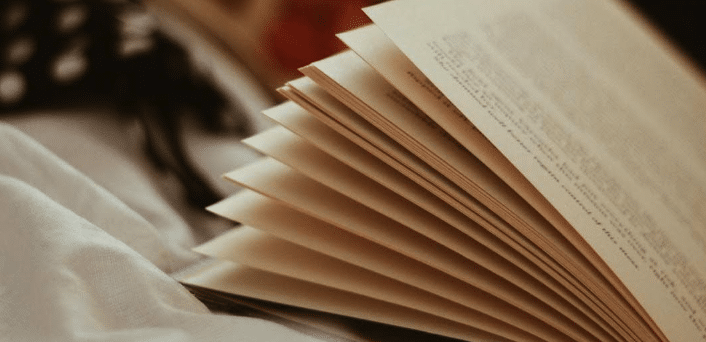 Pages of an unknown book - open.