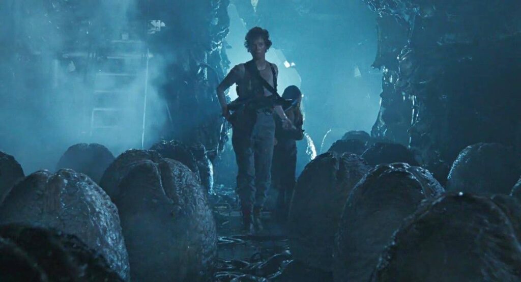 Ripley discovers Alien eggs in Aliens