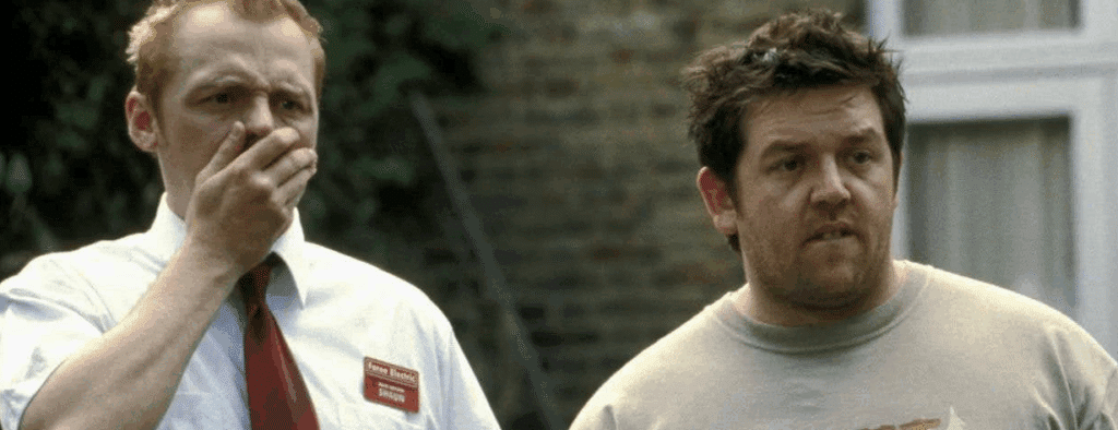 A still from the horror-comedy Shaun of the Dead