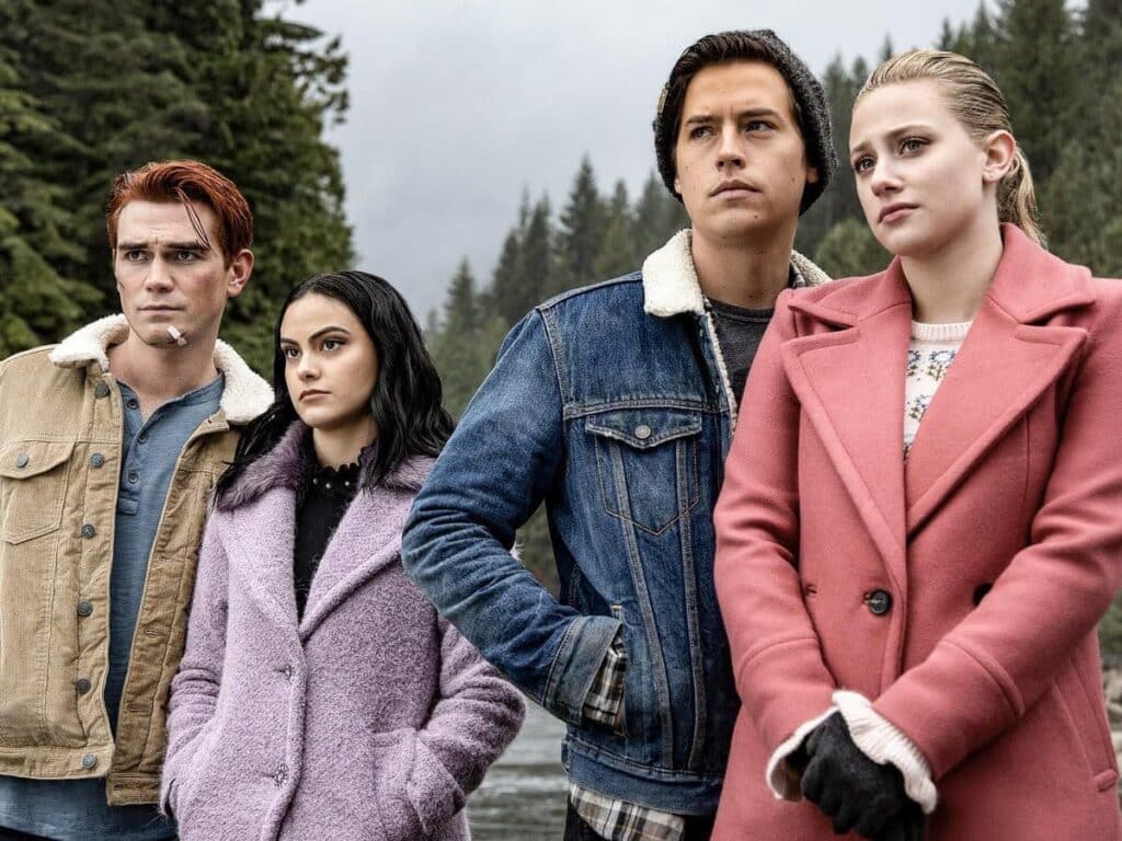 A still from the show Riverdale: A story about a town full of flat characters.
