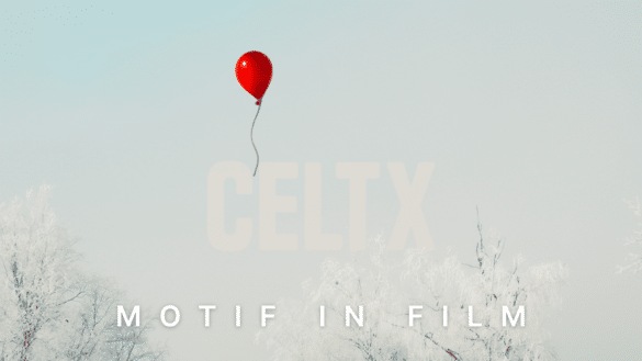 What is motif in film? This banner photo is just a single red balloon floating in the air, hinting at a recurring object or symbol, aka, a motif.