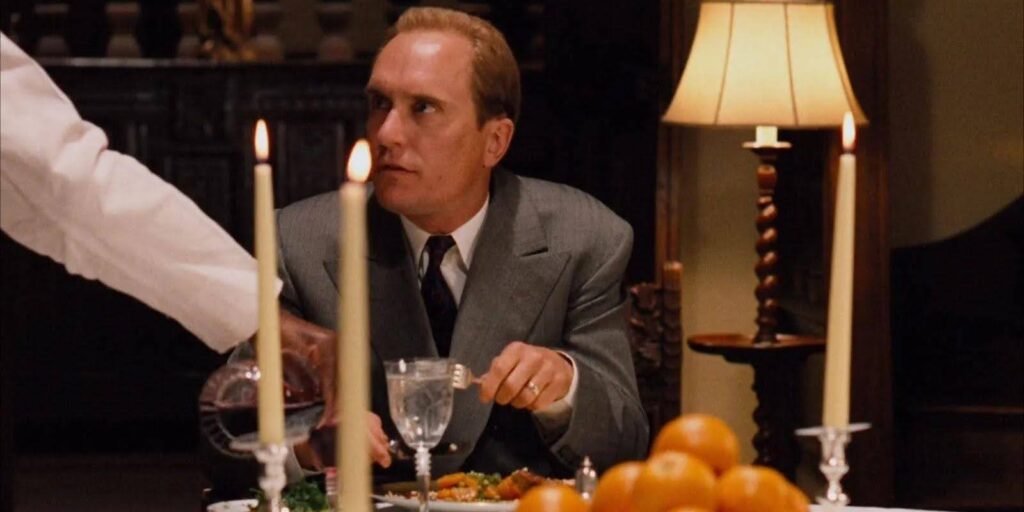 A still from the 1971 film: The Godfather. An example of using motif in film.