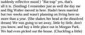 A second excerpt from the script of the play: A Raisin in the Sun