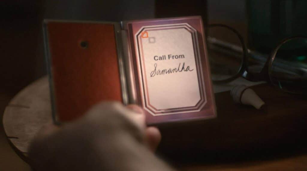 Visual motif example: the use of cell phones in Her