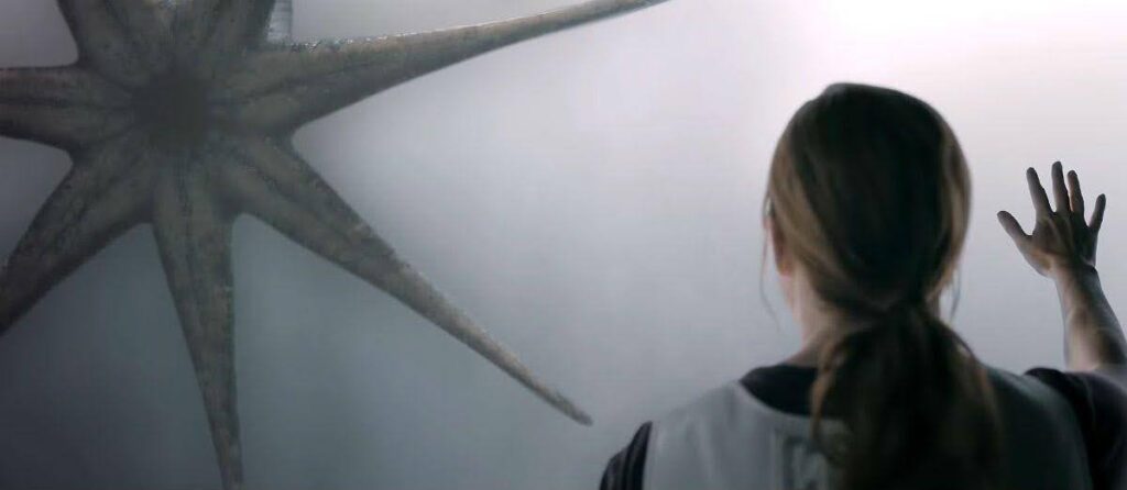 A still from the film Arrival, used as an example of motif in film