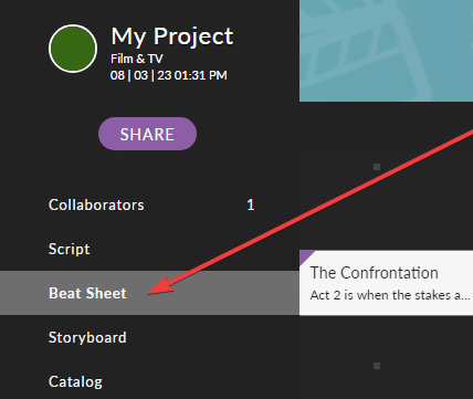 Celtx Beat Sheets can help with your spec script