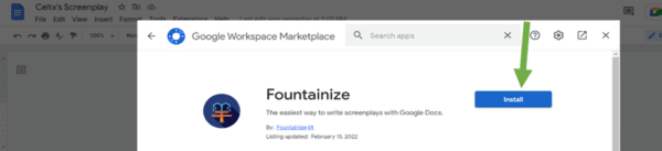 installing fountainize