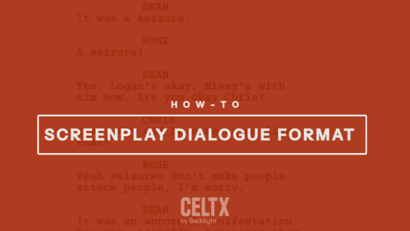 how to format dialogue in a screenplay