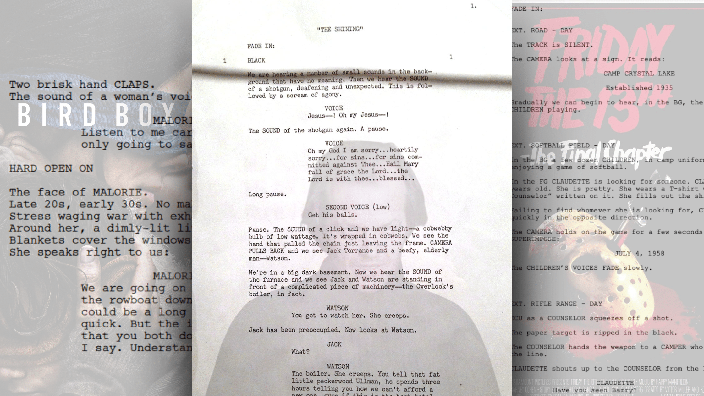 how to write a horror script