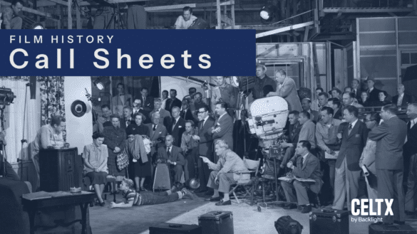 film history: call sheets