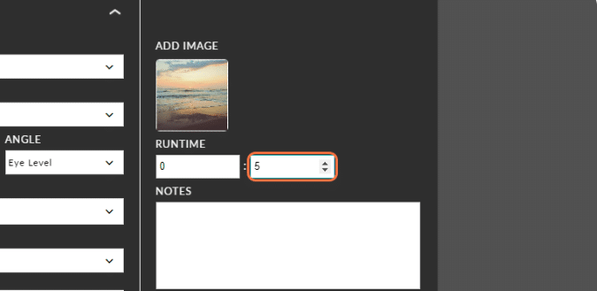 adding run time to your shot list