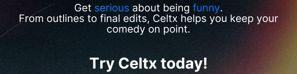 Celtx screenwriting software