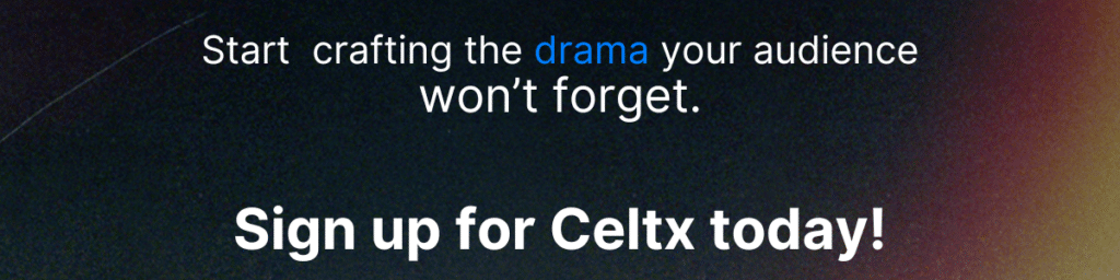 Celtx script writing software