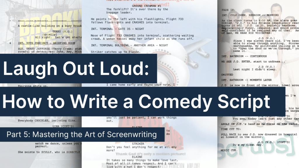 how to write a comedy script