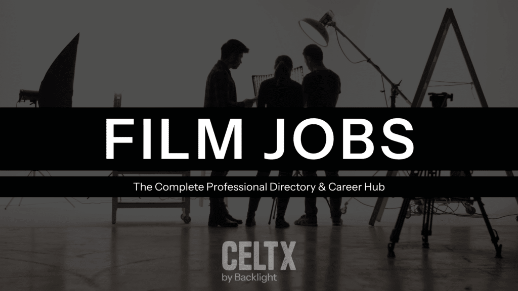 film jobs: the complete professional directly & career hub

Celtx logo & background photo of a film crew on a set.