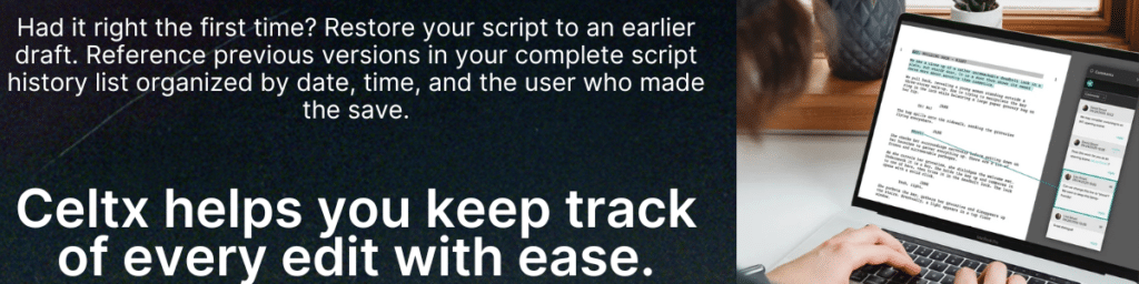 Celtx screenwriting software