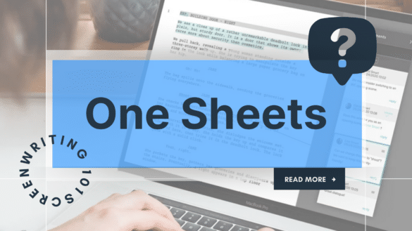 A guide on how to create compelling one sheets to sell your screenplay using Celtx software and inspiration from well-known films.
