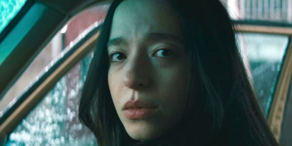 A close-up shot from the movie Anora