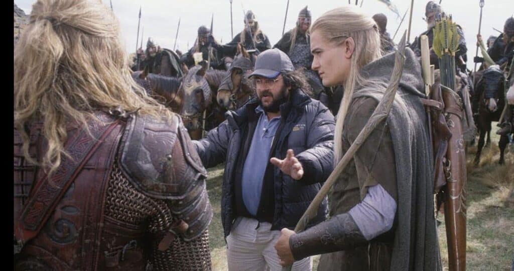 Peter Jackson behind the scenes of The Lord of the Rings - an example of some of the best production organization due to a meticulous shooting schedule.