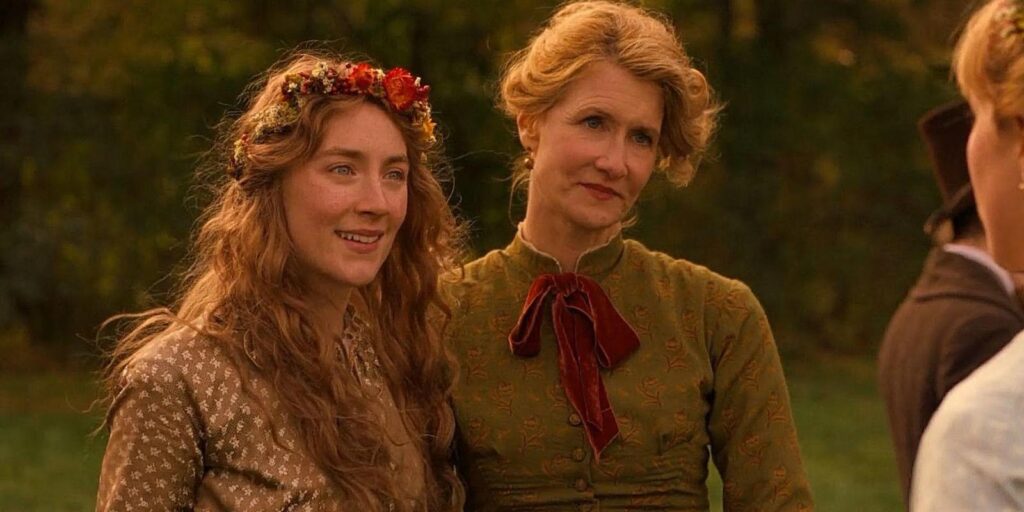 A still of Marmee March from the film Little Women - an example of The Caregiver character archetype.