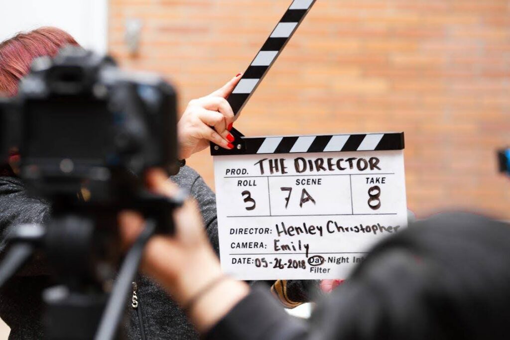 cinematographer vs. dp

the clapboard on the set of a film titled, "The Director"