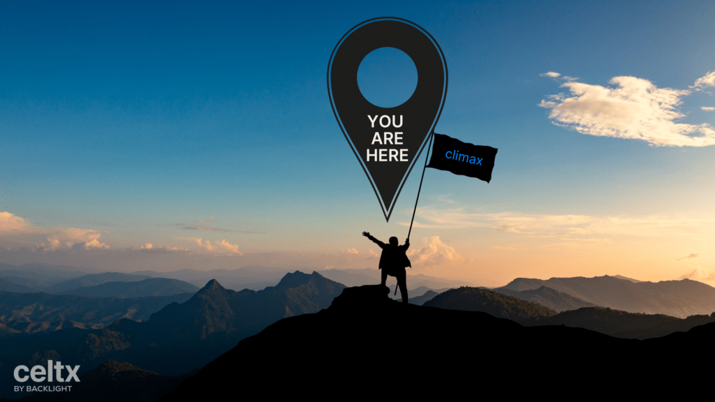 Banner photo of the silhouette of a person at the summit of a mountain, or for the purposes of this piece: the climax of their journey!