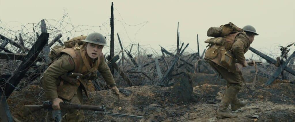 A still from 1917, whose Cinematographer (Roger Deakins) is an Academy Award winner.