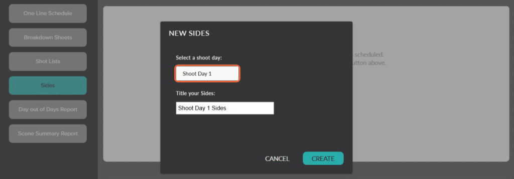 generating script sides in the celtx screenwriting studio