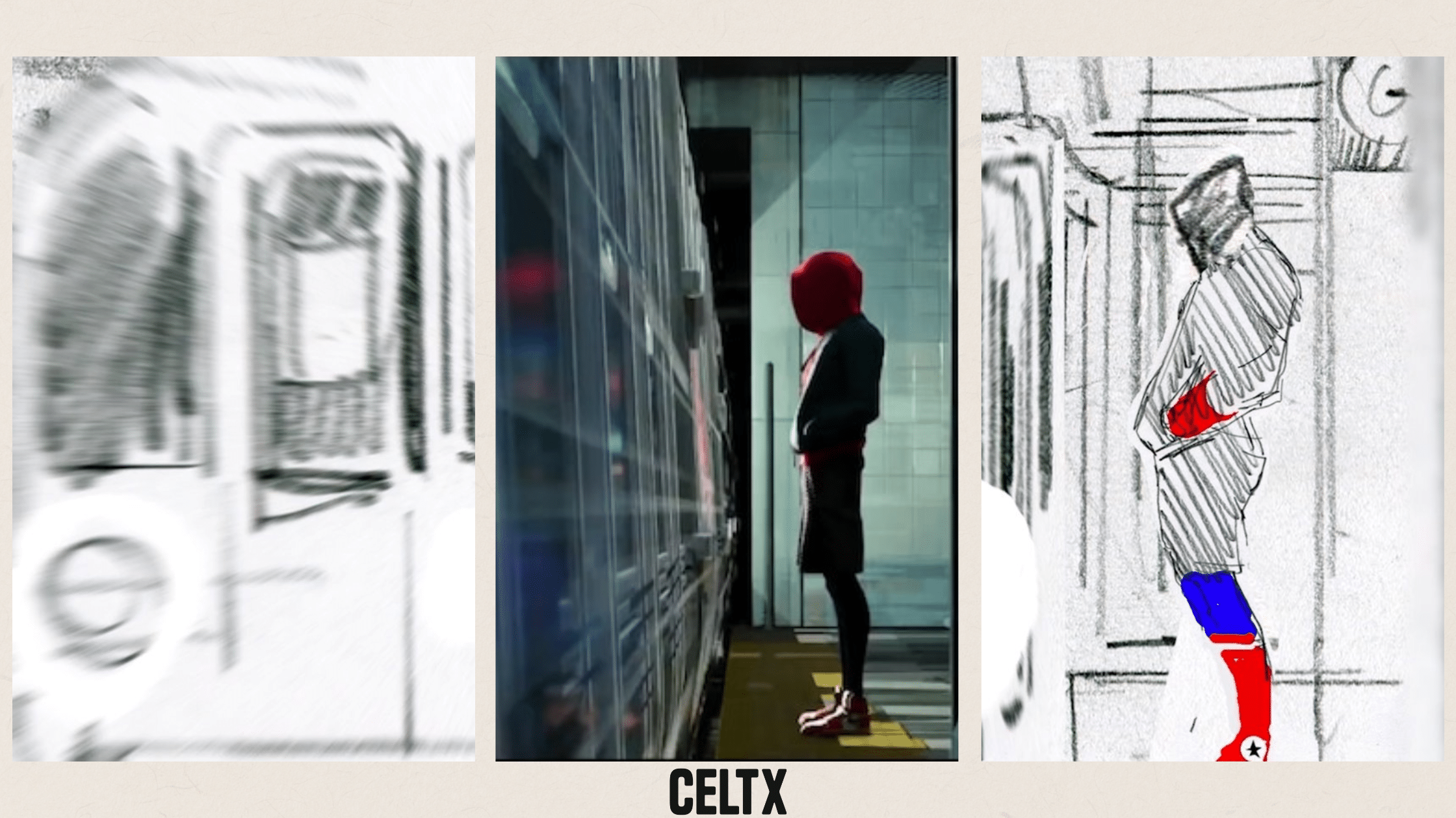 stills from the animatic storyboard for Into the Spiderverse: what is an animatic?