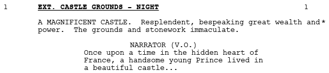 Personification in film: Beauty and the Beast

Once upon a time in the hidden heart of France, a handsome young prince lived in a beautiful castle...