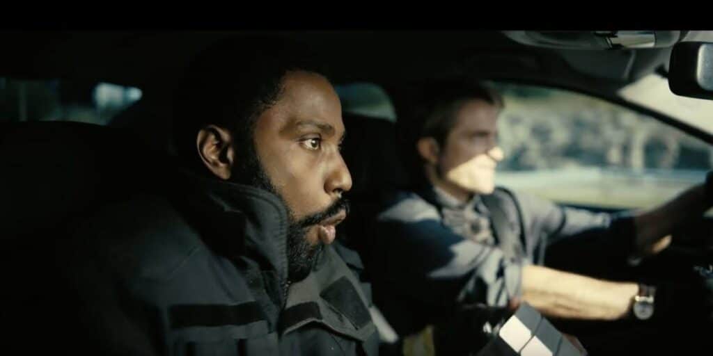 A still from the action film: Tenet