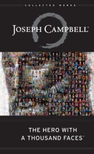 The cover of The Hero with a Thousand Faces by Joseph Campbell - a great book on storytelling and the hero's journey for aspiring screenwriters.