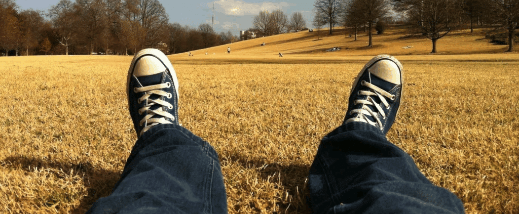A photograph taken in first person POV