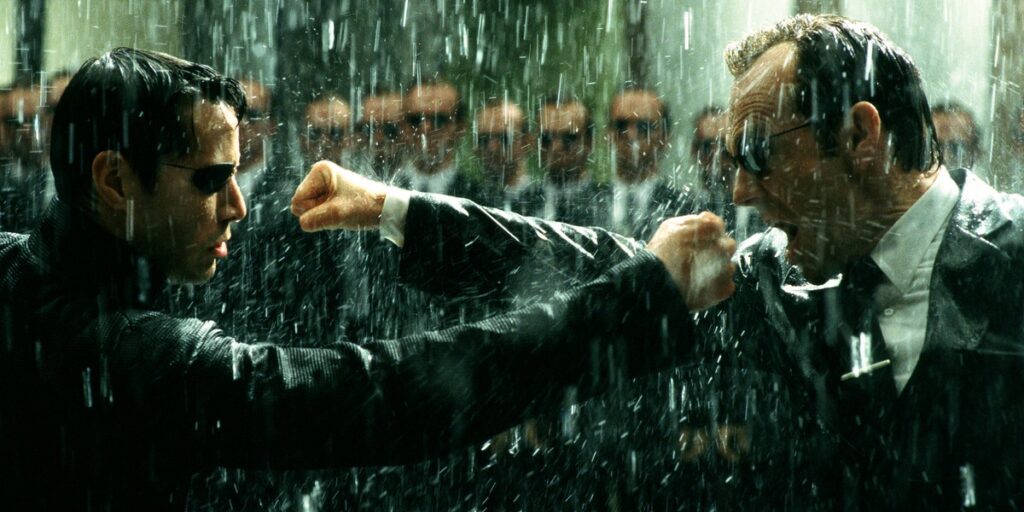 how to write a fight scene - the fight scene between Neo and Mr. Smith from The Matrix (1999)