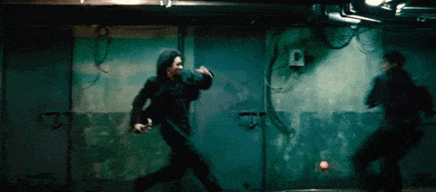 a gif of a fight scene from John Wick