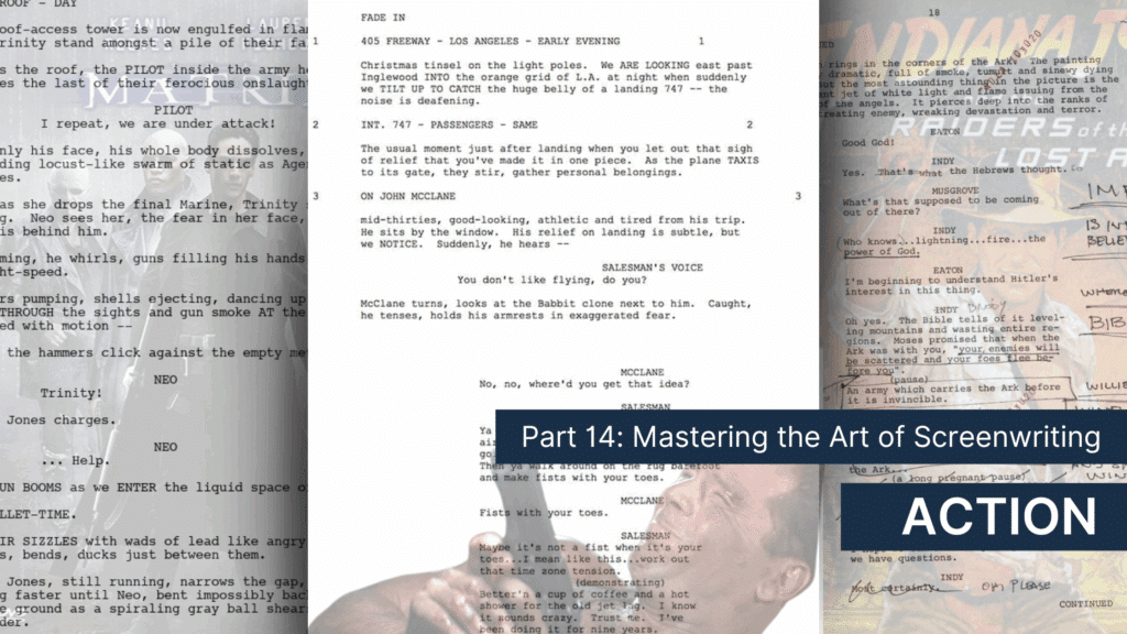 how to write an action movie script