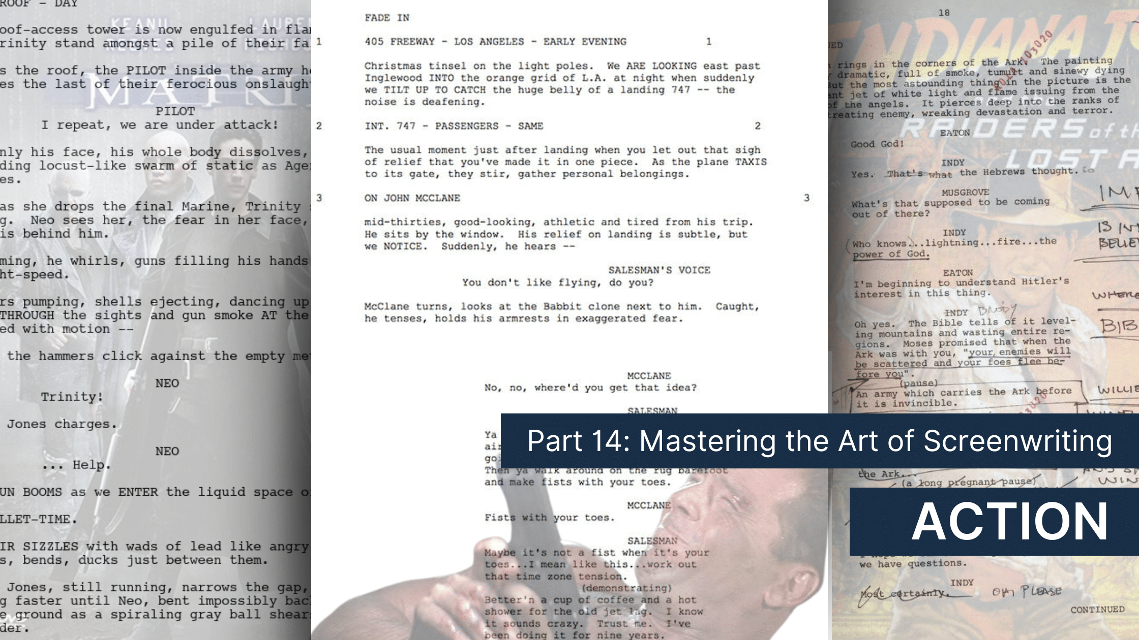 how to write an action movie script