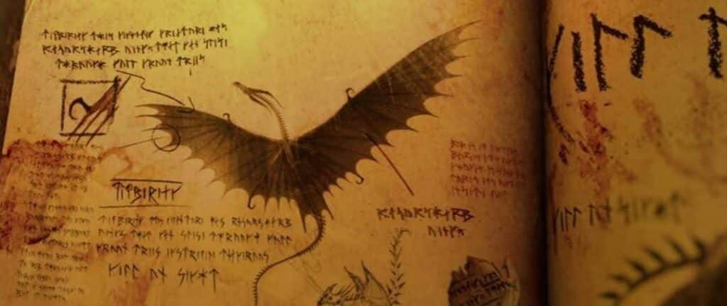 The book of dragons from 2010's How to Train Your Dragon