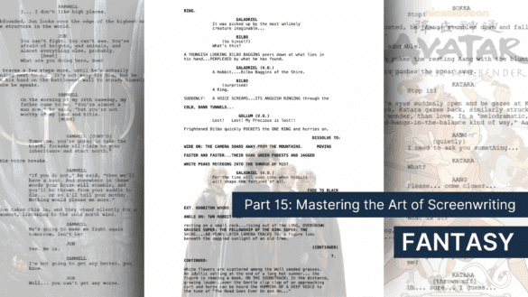 how to write a fantasy script for movies or television
