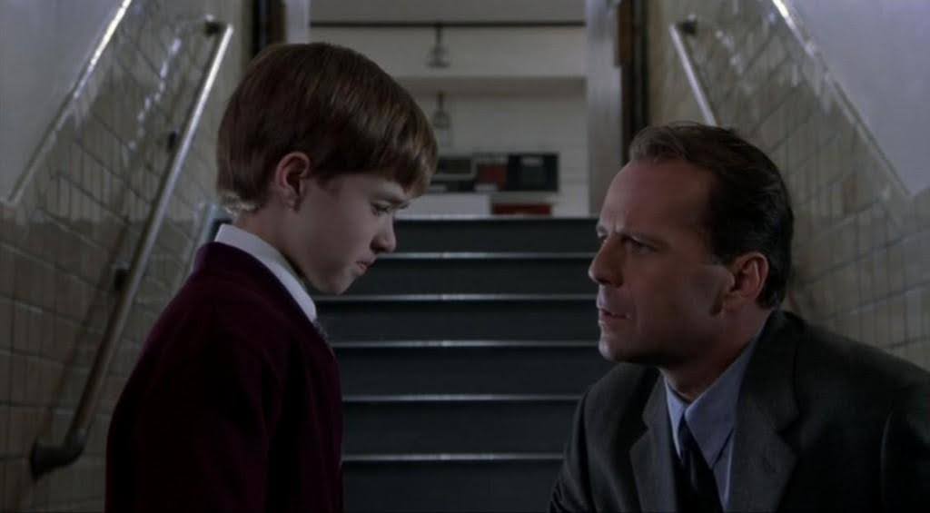 foreshadowing in film: the sixth sense. Malcolm leaning down and talking to Cole