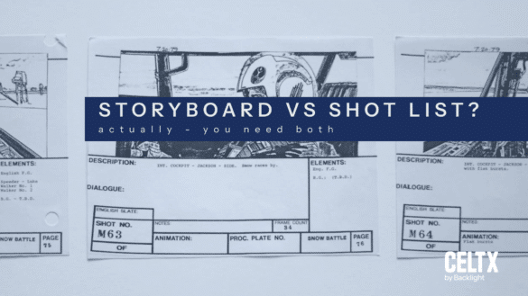 storyboard vs shot list