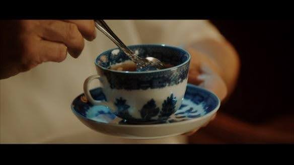 A closeup shot of the teacup in Get Out